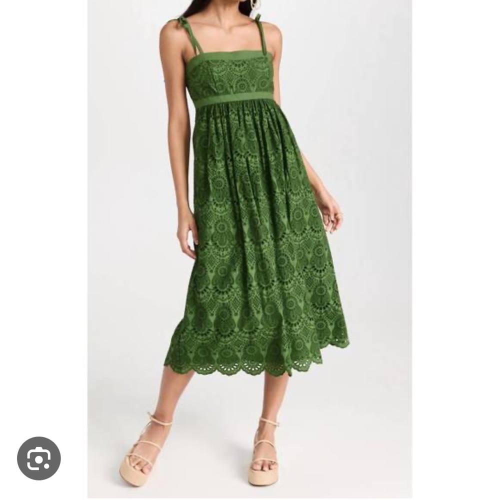 Ulla Johnson Matilde Dress- Lichen green